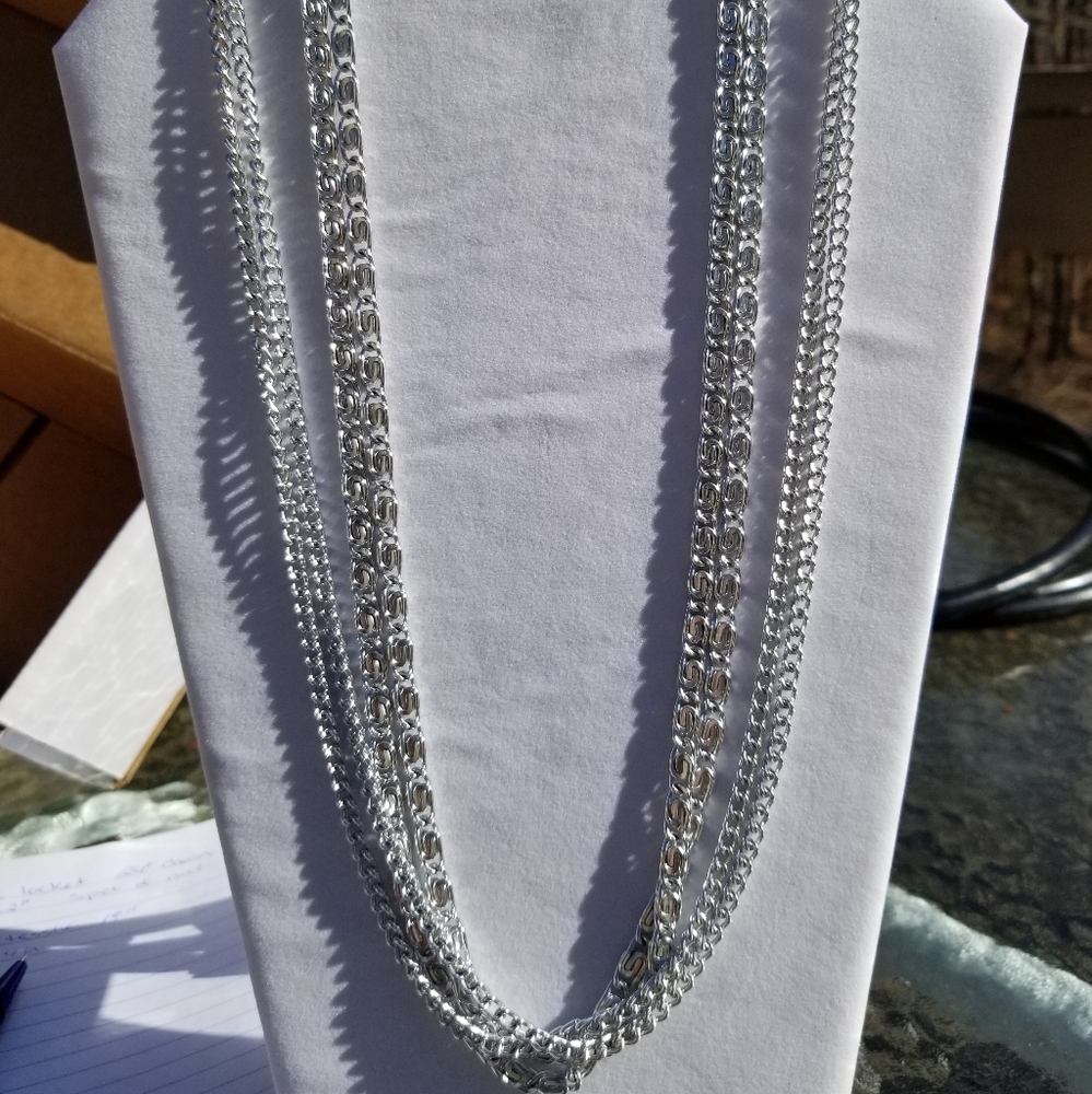 Vintage Sarah Coventry four strand chain necklace